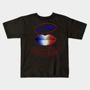 FRANCE JE TAIME BASTILLE Kids T-Shirt